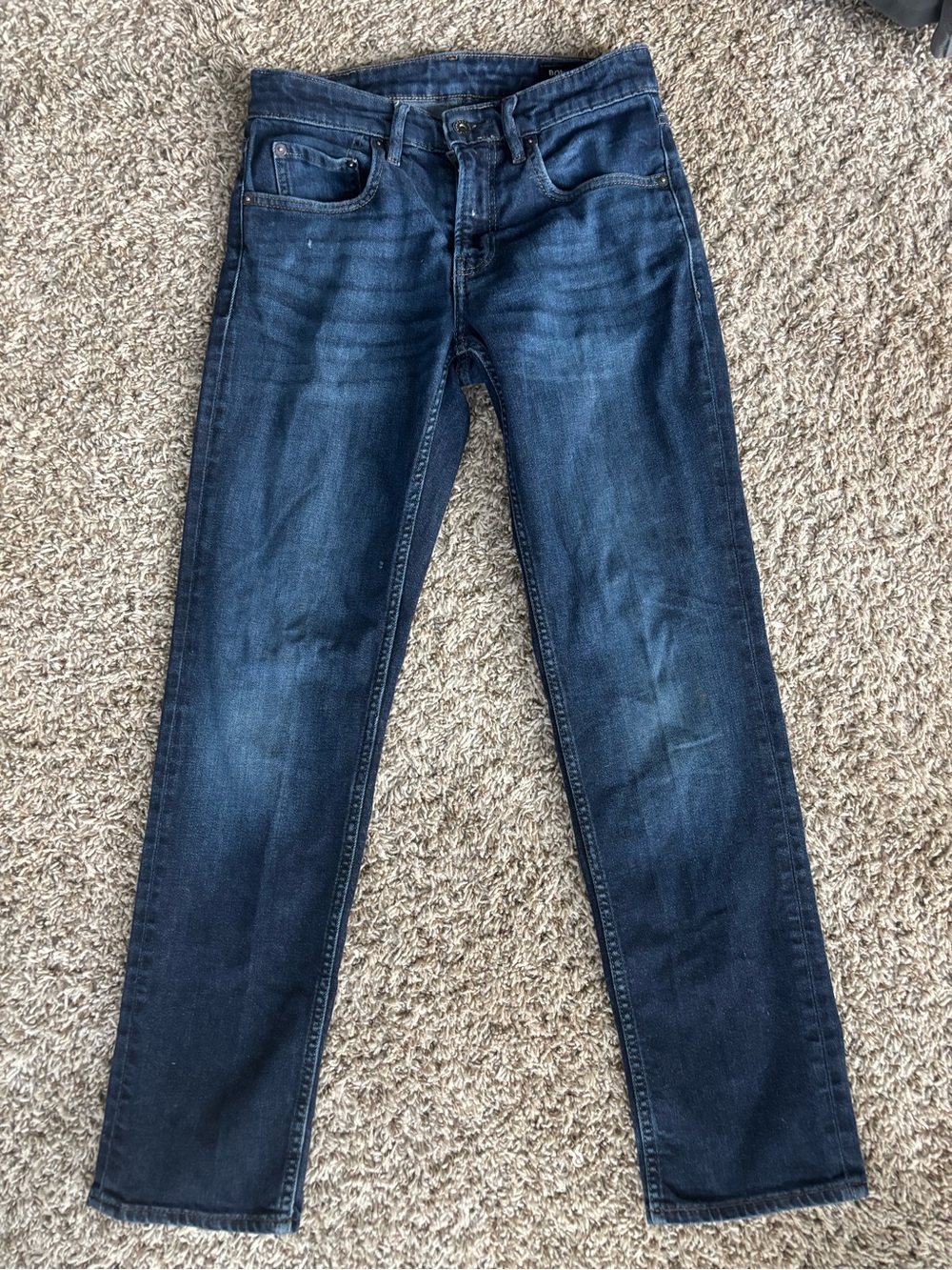 Bonobos Women's Bootcut Jeans in Dark Blue Denim 29/30